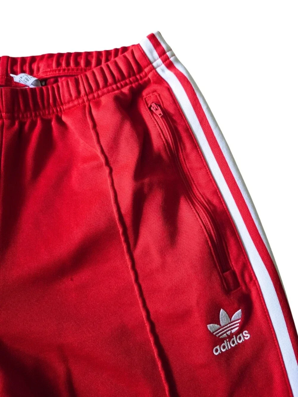 adidas Originals Adicolor Classics Beckenbauer Track Pants Men's Small Red White